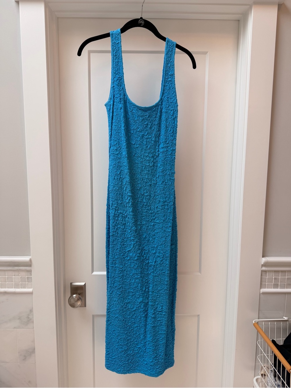 Blue tank midi dress